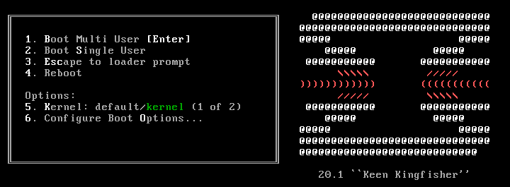install boot screen for OPNsense