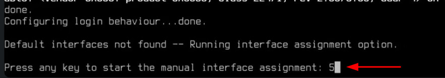 interface assignment option